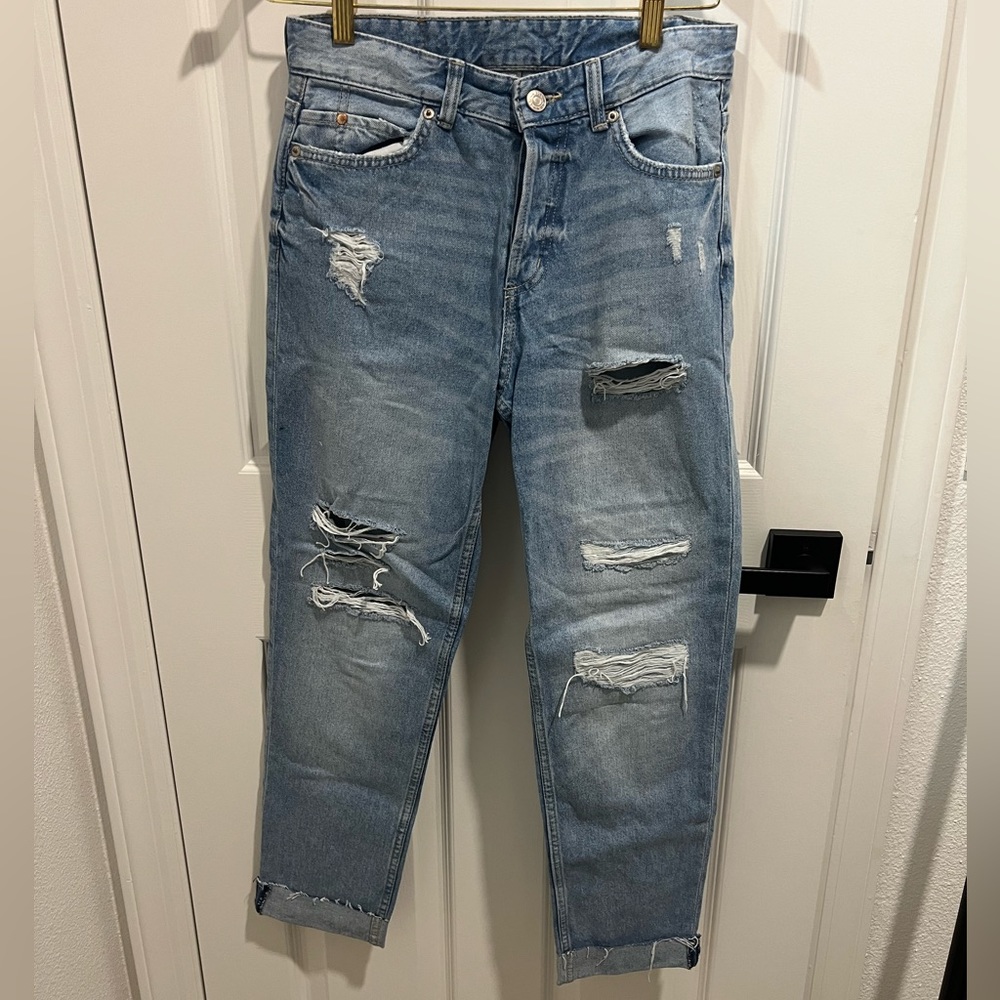 H&M distressed denim
